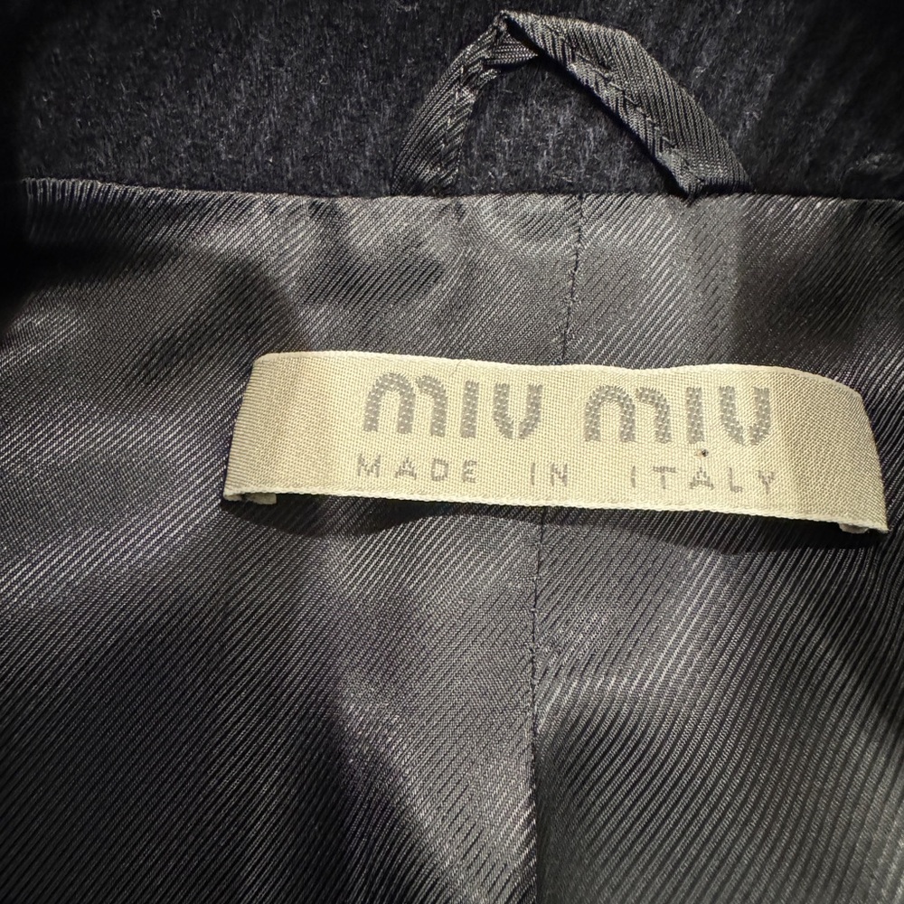 Miu Miu Striped Wool Blend Coat – Size 40 (IT) - Picture 7 of 8